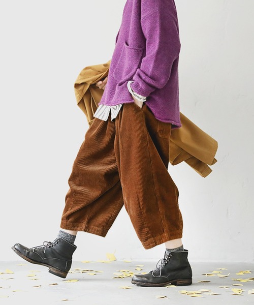 「soulberry」 コーデュロイパンツ LL キャメル レディース_画像3
