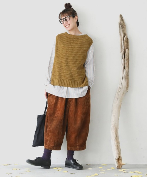「soulberry」 コーデュロイパンツ LL キャメル レディース_画像7
