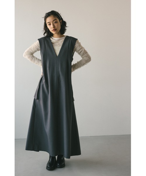 「STYLEMIXER」 ノースリーブワンピース MEDIUM グレー レディース_画像3