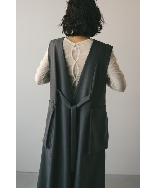 「STYLEMIXER」 ノースリーブワンピース MEDIUM グレー レディース_画像9