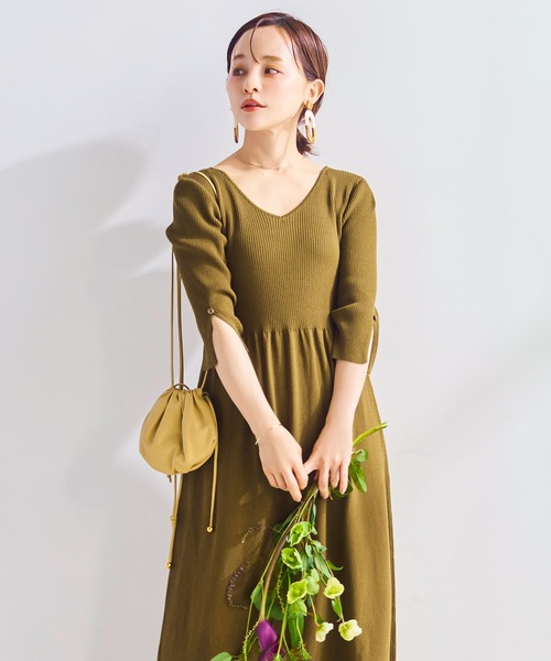 「KOBE LETTUCE」 コンビワンピース S ベージュ レディース_画像3