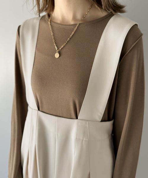 「ms+ ideal」 オーバーオール X-LARGE グレー レディース_画像7