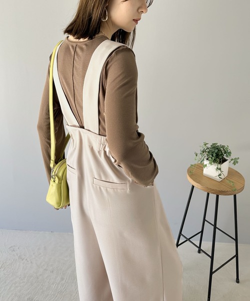 「ms+ ideal」 オーバーオール X-LARGE グレー レディース_画像10