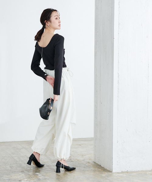 「ur's」 長袖ニット M ネイビー レディース_画像3