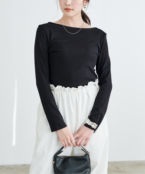 「ur's」 長袖ニット M ネイビー レディース_画像4