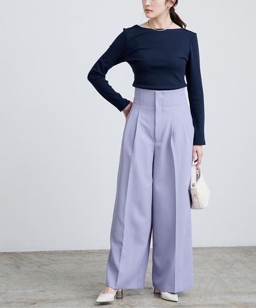 「ur's」 長袖ニット M ネイビー レディース_画像7