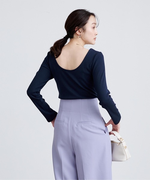 「ur's」 長袖ニット M ネイビー レディース_画像8