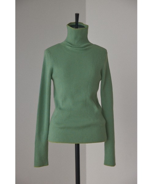 「BLACK BY MOUSSY」 長袖ニット FREE ライトグリーン レディース_画像6