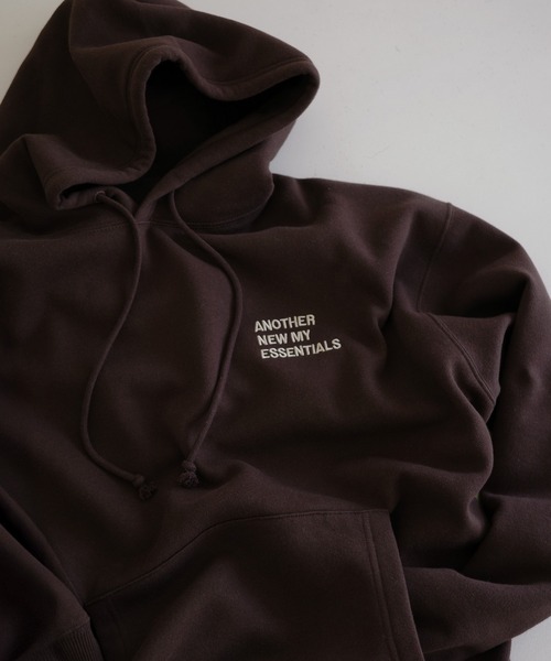 「ANME」 プルオーバーパーカー X-LARGE ブラウン レディース_画像3