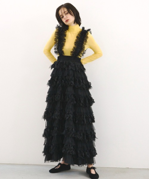 「PERNA」 長袖カットソー FREE ブラック レディース_画像5