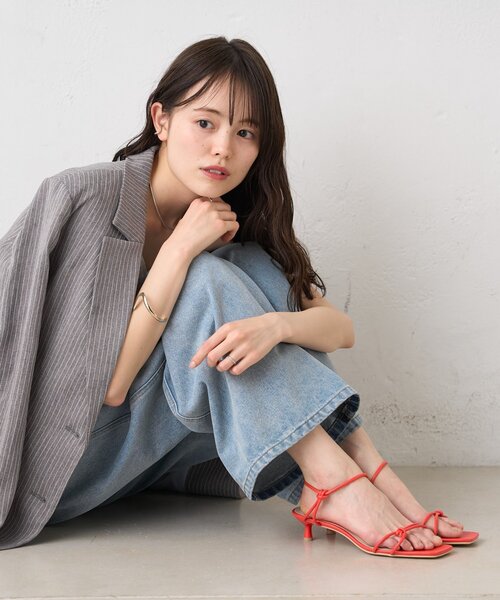 mystic（ミスティック） サンダル クロスストラップヒールサンダル