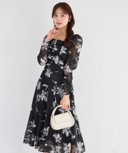 新品✨タグ付✨COTTO コトゥー 花 ワンピ 38 日本製 三陽商会 フラワー tocco closet（トッコ クローゼット） ワンピース 「ZOZO限定