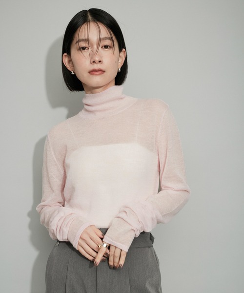 「ADAM ET ROPE'」 タートルネックニット FREE グリーン系その他 レディース_画像7