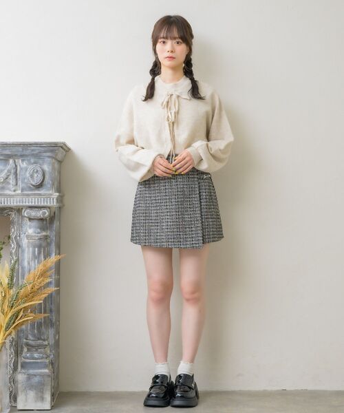 「ems excite」 ニットアンサンブル FREE ナチュラル レディース_画像5