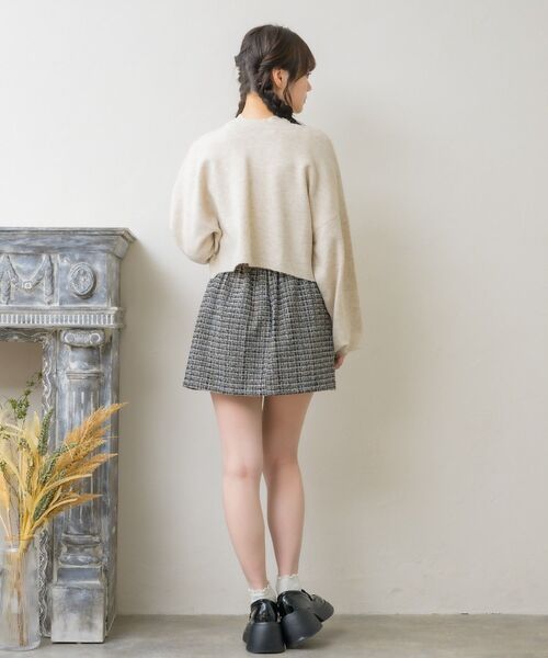 「ems excite」 ニットアンサンブル FREE ナチュラル レディース_画像8