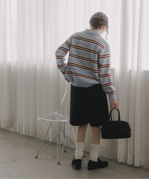 「210nouve」 長袖ニット FREE バーガンディー レディース_画像6