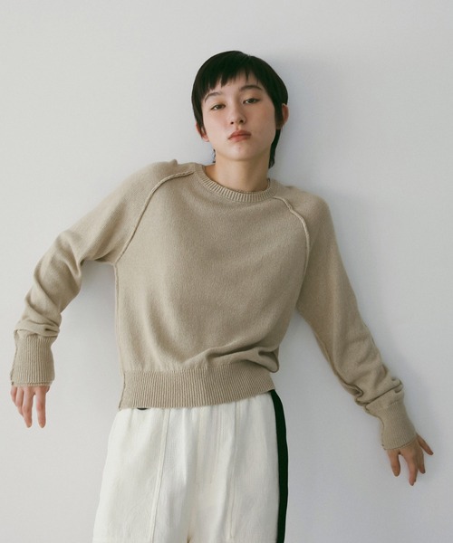 anuke（アンヌーク） ニット セーター Raglan Crewneck Knit