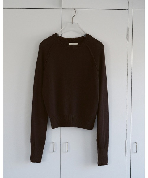 【最終値下げ】【新品未使用】ànuke Raglan Crewneck Knit anuke（アンヌーク） ニット セーター Raglan Crewneck Knit