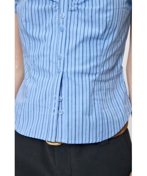 MOUSSY（マウジー） ブラウス シャツ SHORT SLEEVE FIT シャツ