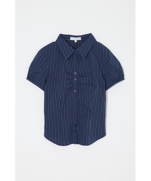 MOUSSY（マウジー） ブラウス シャツ SHORT SLEEVE FIT シャツ