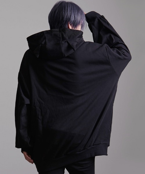 パーカー 「CIVARIZE/シヴァーライズ」猫プリントプルオーバーパーカー