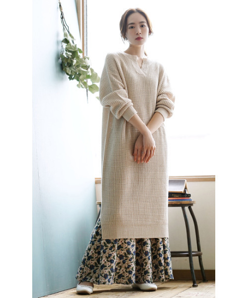 「e-zakkamania stores」 ニットワンピース M グリーン系その他 レディース_画像2