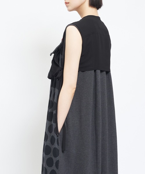 ベスト ジレ シーリングショートベスト レディース メンズの画像