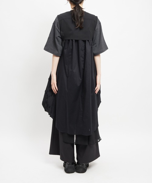 ベスト ジレ シーリングショートベスト レディース メンズの画像