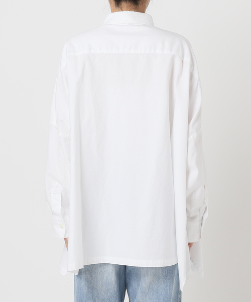 plageプラージュ OX Poncho シャツ オックス ホワイト 2025年 plage（プラージュ） ブラウス シャツ 「追加」Light OX Poncho シャツ