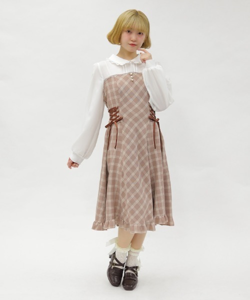axes femme POETIQUE ワンピース ビスチェ切替バイカラーワンピース