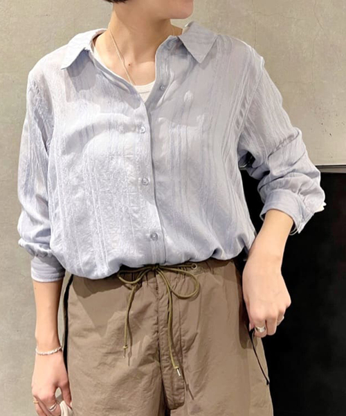 「JOURNAL STANDARD」 長袖シャツ - グリーン レディースの画像