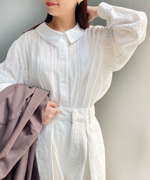 「JOURNAL STANDARD」 長袖シャツ - グリーン レディースの画像