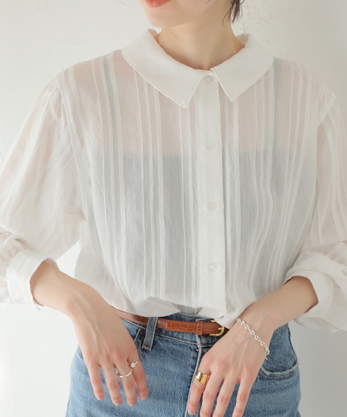 「JOURNAL STANDARD」 長袖シャツ - グリーン レディースの画像
