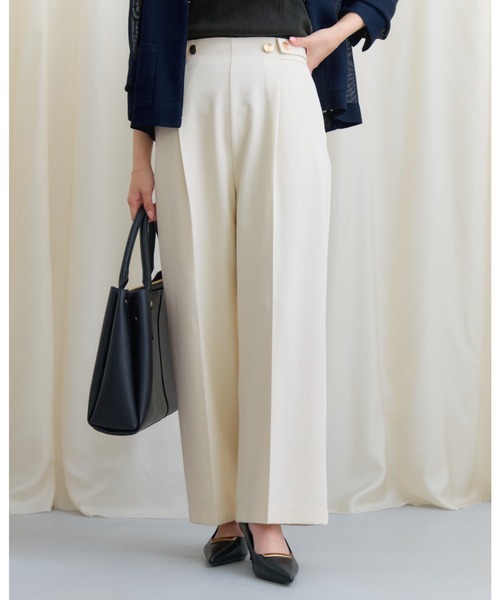 【新品】COHINA　コヒナ　パンツ COHINA（コヒナ） パンツ ウエストボタンマリンパンツ 「低身長・小柄