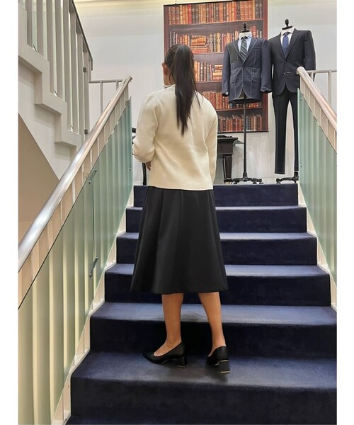 「BROOKS BROTHERS」 ニットカーディガン SMALL ネイビー レディースの画像