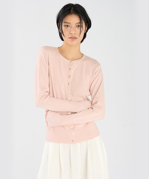 agnes b.（アニエスベー） カーディガン コットン ニット 長袖