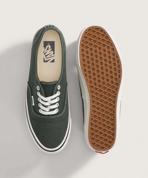 「VANS」 ローカットスニーカー 6.5 ダークオリーブ メンズの画像