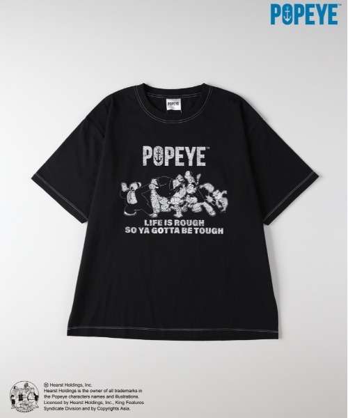 Right-on（ライトオン） tシャツ 「POPEYE」グラフィックプリントT