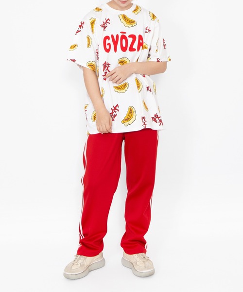 PUNYUS（プニュズ） tシャツ 「新サイズ」フード総柄Tシャツ(GYOZA