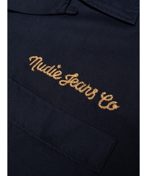 【新品】50%OFF ヌーディージーンズ ネイビー ボーリングシャツSサイズ Nudie Jeans（ヌーディージーンズ） シャツ Arthur Bowling Shirt 8
