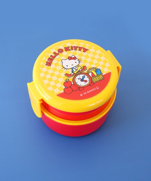 sanrio（サンリオ） 弁当箱 ハローキティ レトロ25 丸型ランチボックス