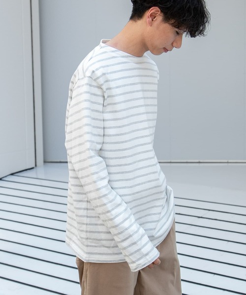 「FORK&SPOON」 長袖Tシャツ 5 ブラウン系その他 メンズ_画像3