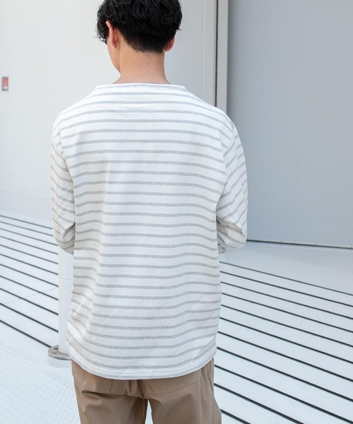「FORK&SPOON」 長袖Tシャツ 5 ブラウン系その他 メンズ_画像4