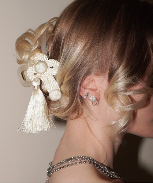 IMARI ヘアクリップ 「 IMARI / イマリ 」 チャイナモチーフ タッセル