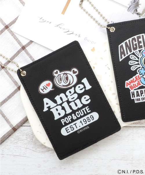 ANGEL BLUE（エンジェルブルー） パスケース 本革1ポケットパスケース