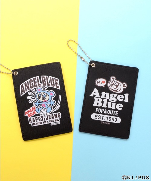 ANGEL BLUE（エンジェルブルー） パスケース 本革1ポケットパスケース