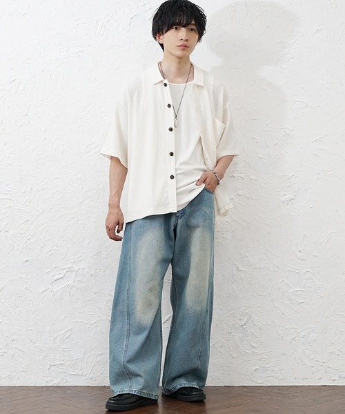 ワイドデニムパンツmaaako様 MinoriTY（マイノリティ） ワイドパンツ ジーンズ 「MinoriTY」立体