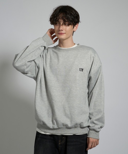 「kutir」 スウェットカットソー MEDIUM 杢グレー メンズ_画像3