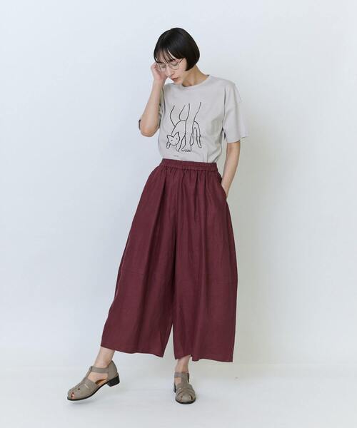 LOISIR パンツ 「5月ベストセラーブランド内4位」リネンツイルボトル