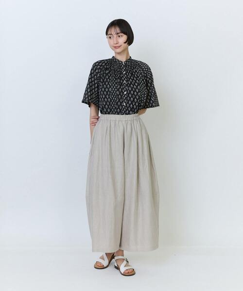 LOISIR パンツ 「5月ベストセラーブランド内4位」リネンツイルボトル